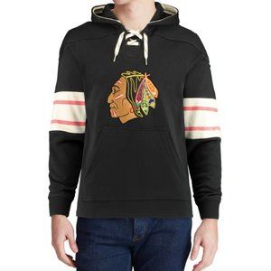 Adidas | Chicago Blackhawks adidas Jersey Lace-Up Pullover Hoodie